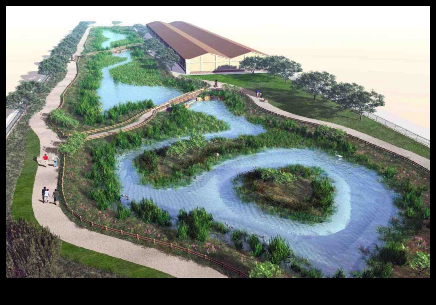 ما هو الدور الذي تلعبه الأراضي الرطبة الحضرية في تعزيز المناظر الطبيعية للمدينة؟